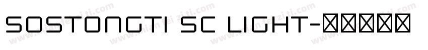 sostongti sc light字体转换